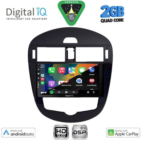 Digital IQ Ηχοσύστημα Αυτοκινήτου για Nissan Pulsar 2014-2020 με Clima (Bluetooth/USB/WiFi/GPS/Apple-Carplay/Android-Auto) με Οθόνη Αφής 9"