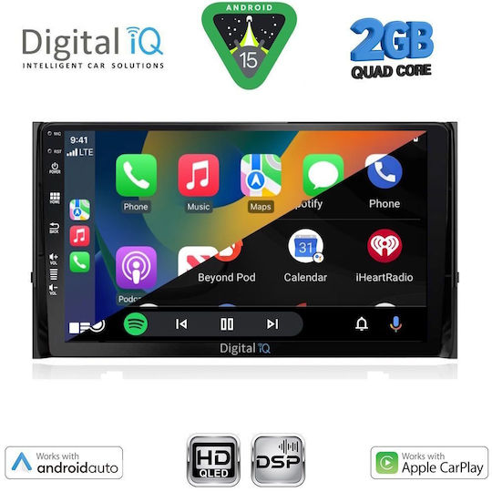 Digital IQ Car Audio System for Skoda Karoq / Kodiaq 2016 (Bluetooth/USB/WiFi/GPS/Apple-Carplay/Android-Auto) with Touch Screen 10"