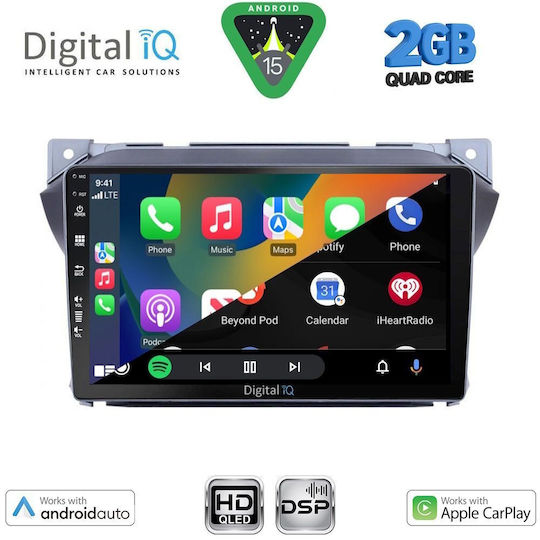 Digital IQ Ηχοσύστημα Αυτοκινήτου για Suzuki Alto Nissan Pixo 2009-2014 (Bluetooth/USB/WiFi/GPS/Apple-Carplay/Android-Auto) με Οθόνη Αφής 9"