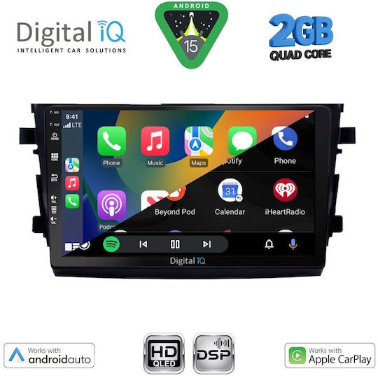 Digital IQ Auto-Audiosystem für Suzuki Celerio 2015-2021 (Bluetooth/USB/WiFi/GPS/Apple-Carplay/Android-Auto) mit Touchscreen 9"