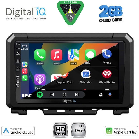 Digital IQ Ηχοσύστημα Αυτοκινήτου για Suzuki Jimny 2017 (Bluetooth/USB/WiFi/GPS/Apple-Carplay/Android-Auto) με Οθόνη Αφής 9"