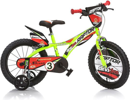 Dino Bikes Raptor 14" Kids Bicycle BMX Yellow