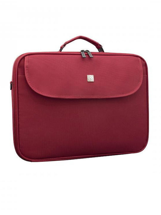 Sbox New York Τσάντα Ώμου / Χειρός για Laptop 15.6" σε Κόκκινο χρώμα