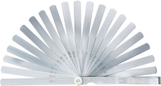 4605 Thickness Gauge Dim0.05-1.00 Mm 13 Pieces 4605-13