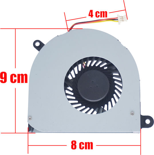 Ανεμιστηράκι Laptop Cpu Cooling Fan Dell Inspiron N7010 17r Rkvvp 3pin Sunon Κωδ.80313