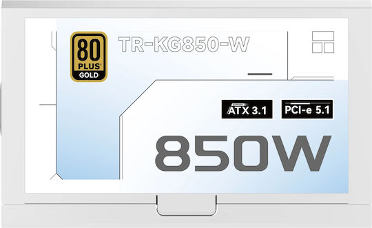 Thermalright TR-KG850 850W Λευκό Τροφοδοτικό Υπολογιστή Full Modular 80 Plus Gold