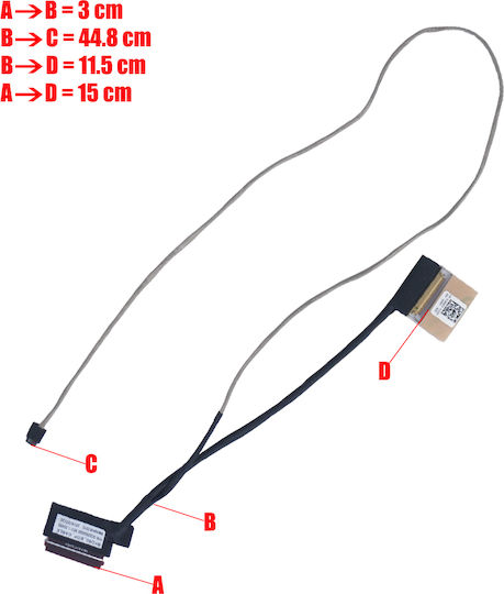 Καλωδιοταινία Οθόνης για Laptop Dell Vostro 15 5565, 5568, 5567