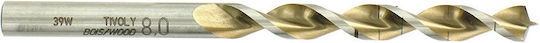 Short Cylindrical Helical Drill Bits for Wood Shape with Two Cutting Edges Centering Tip HSS Tivoly Standard Slr