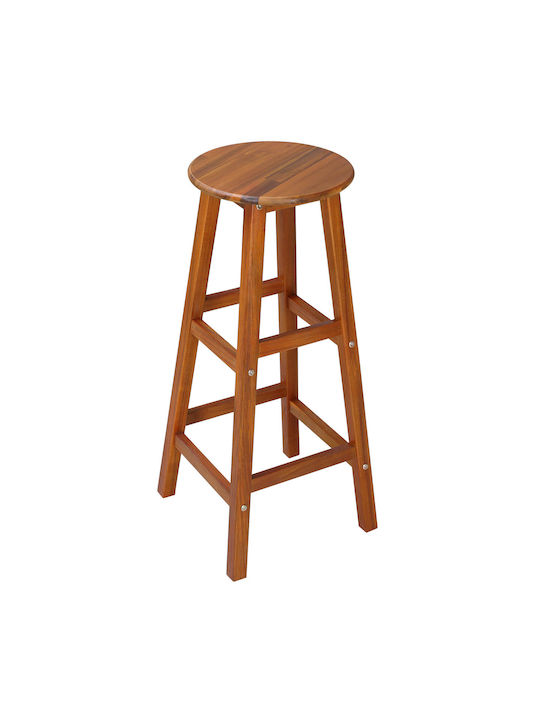 Hölzernes Hocker für Bar Für den Außenbereich Brown 2Stück 34x34x76cm