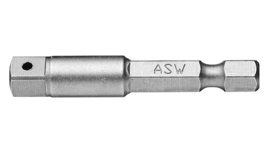 330-1 Mb Adapter Hexagon Extern 1/4” – Externes Quadrat 1/4'' 50 Mm
