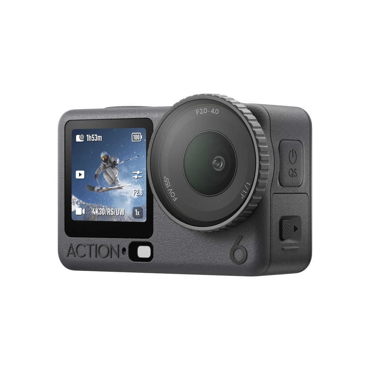 DJI Osmo Action 6 50GB Action Camera 4K Ultra HD Adventure Combo με Οθόνη Αφής 2.5 και Wi-Fi Μαύρη (CP.OS.00000506.03)