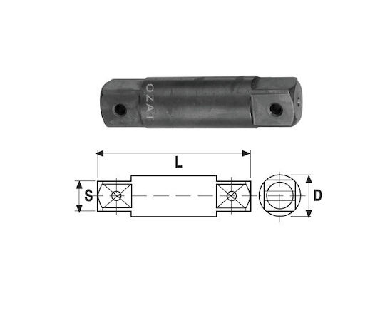 1/2'' Male-to-male Impact Adaptor 1/2'' Square