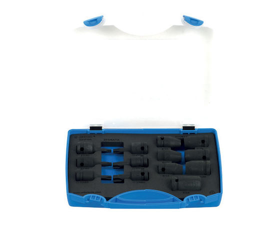231/4pb4 Impact 1/2" Socket Set Internal External Tx Profile In Plastic Case 13 Pieces 615227