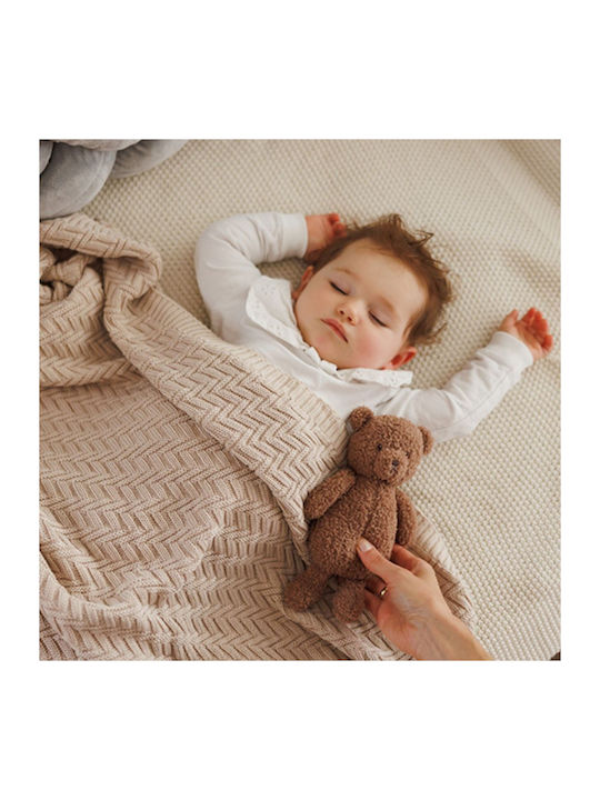 Babyono Blanket Nursery Swaddling Blankets Knitted Beige 75x100cm