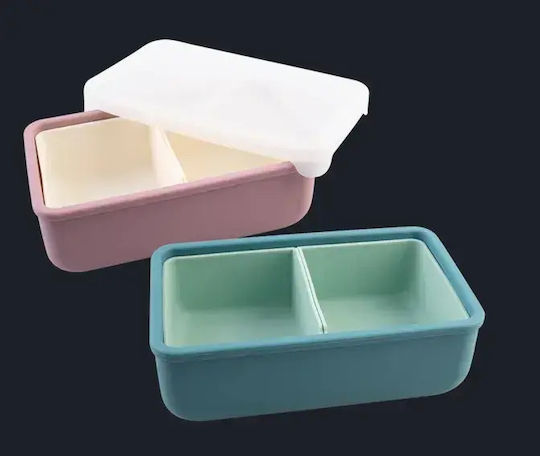 Melii Silicone Multicolour Lunch Box With Compartments 700ml