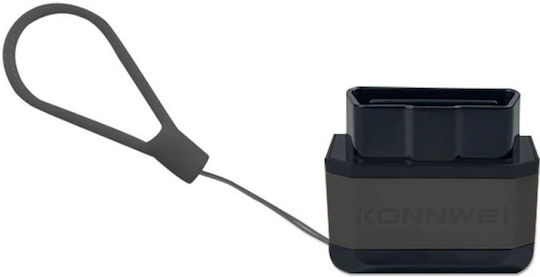 Konnwei Kw906 Auto Diagnosis Obd2 Bluetooth 5.0 On-off Button Compatible Android Ios Elm 327 Obdii Black