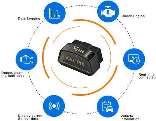 Techstar Vgate Icar Pro Auto Diagnosewerkzeuge Bluetooth 4.0 Android iOS Multi-Brand OBD 2