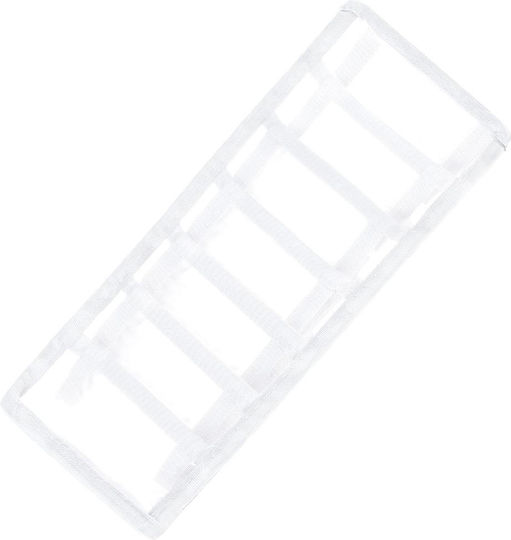 Husă Din Plastic Pentru Depozitare Șosete / Lenjerie Intimă Albă 3 Bucăți