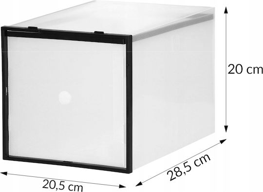 Casetă pentru Pantofi în Culoare Negru 28x20x20cm 10buc