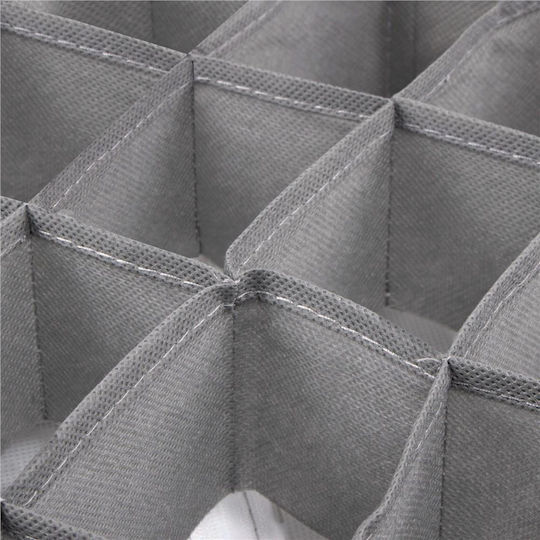 Kunststoff Schubladenteiler für Socken / Unterwäsche / Krawatten in Gray Farbe 4Stück