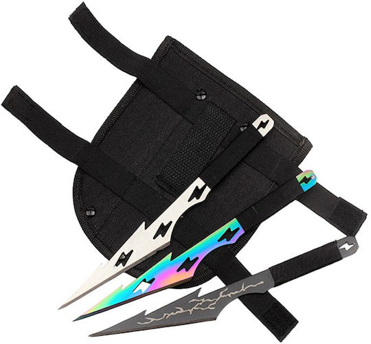 Set 3 Bucăți Cuțite De Aruncat Multicolore