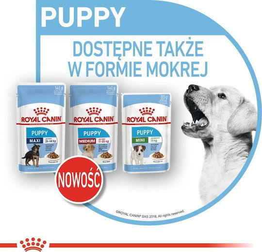 Royal Canin Medium Wet Dog Food for Puppies Grain-Free with Chicken 10x140gr