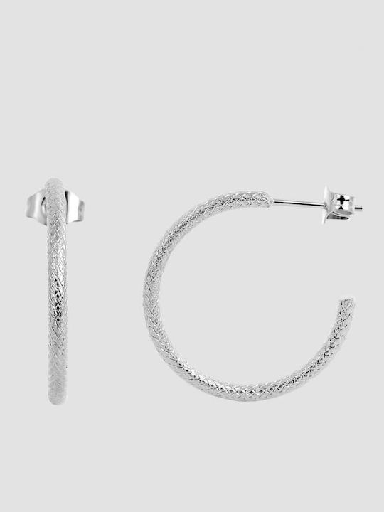 Akzent Earrings Hoops made of Steel Gold Plated