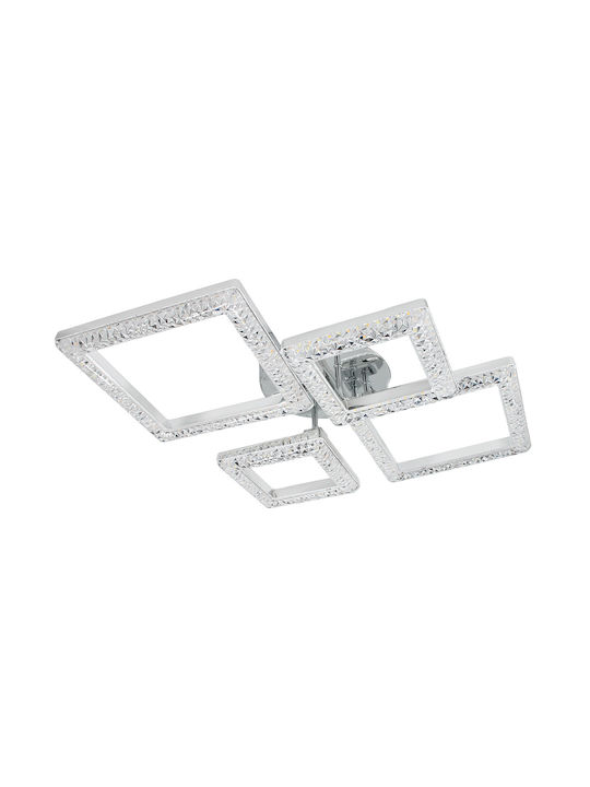 Keskor Deckenleuchte 75cm Silber mit Integrierter LED