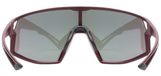 Uvex Cycling Glasses with Pink Frame and Multicolour Lenses