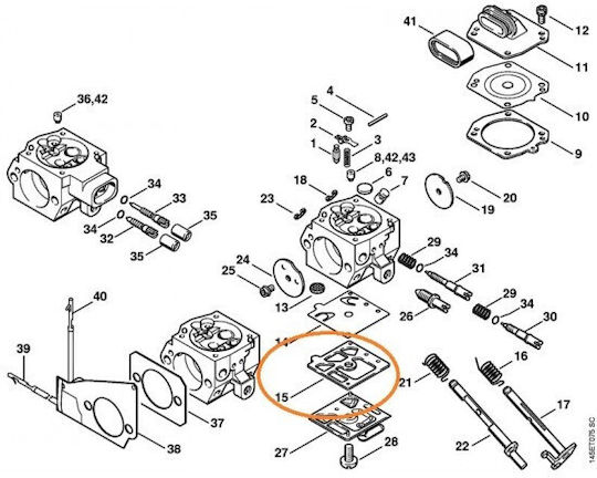 Flange Stihl 41161290902