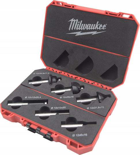 Фрези За Дърво Milwaukee 12mm 6 Броя