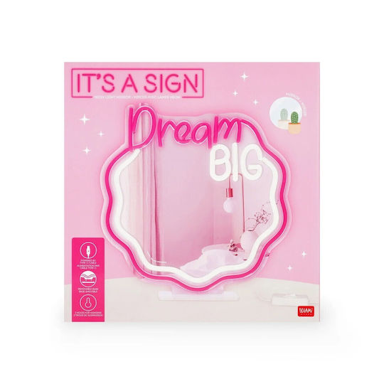 Legami Milano Makeup Mirror Wall with Light 30x29cm
