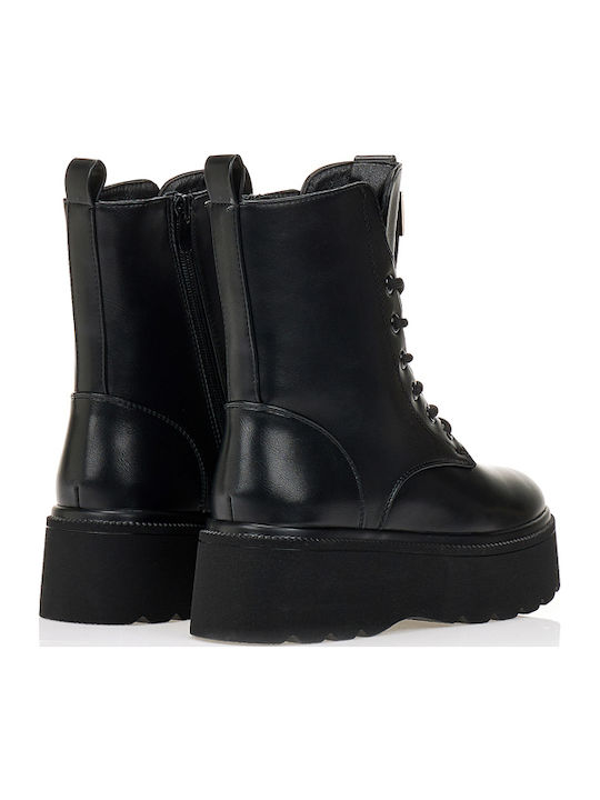 Women's Ankle Boots with Medium Heel Black