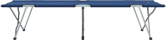 Folding Guest Bed Without Mattress Single Blue Set 2 Pieces 194x62.5x42.5cm