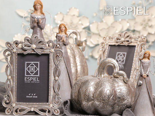Decorative Tabletop Pumpkin Polyresin Silver Espiel 18.5x24cm Set 2 Pieces Material Polyresin Silver Espiel Vre123k2 Decorative Tabletop Pumpkin Polyresin Silver Espiel 18.5x24cm Set 2 Pieces Material Polyresin Silver Espiel Vre123k2