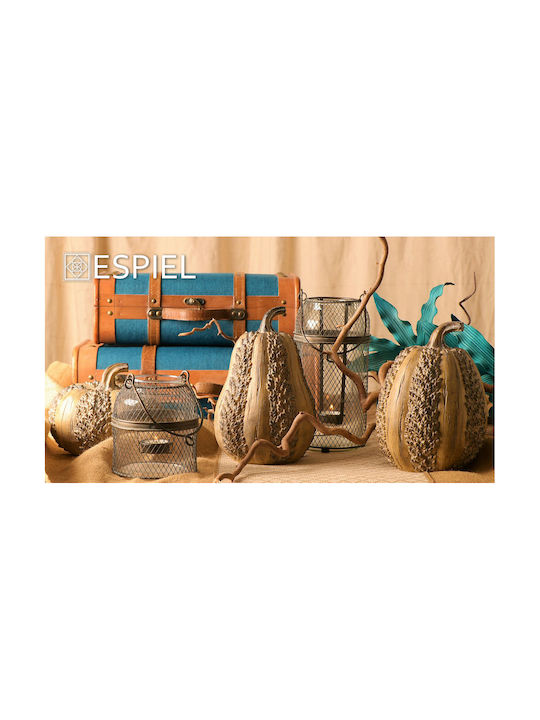 Decorative Tabletop Pumpkin Polyresin Beige Espiel 17.5x17x24cm Vre215k2 Set 2 Pieces Material Polyresin Beige Espiel Vre215k2