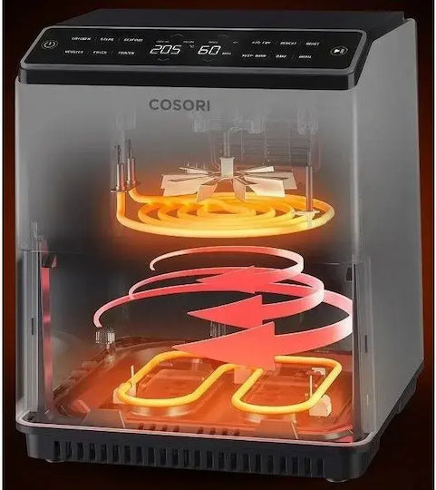 Cosori Blaze Chef Edition Heißluftfritteuse mit Wi-Fi & Doppel-Abnehmbarer Korb 6.4Es Schwarz