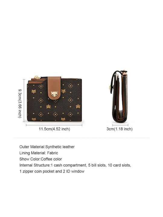 Small Women's Wallet Classic Dark Brown