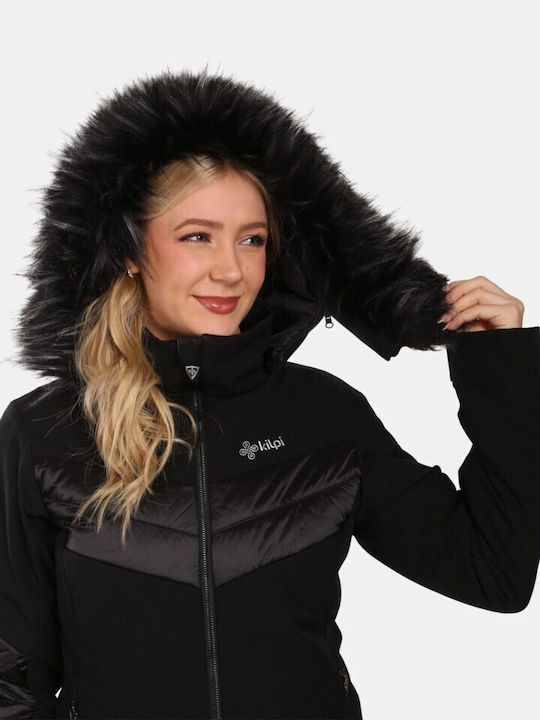 Kilpi ZL0109KI-BLK Γυναικείο Μπουφάν για Σκι & Snowboard Μπεζ