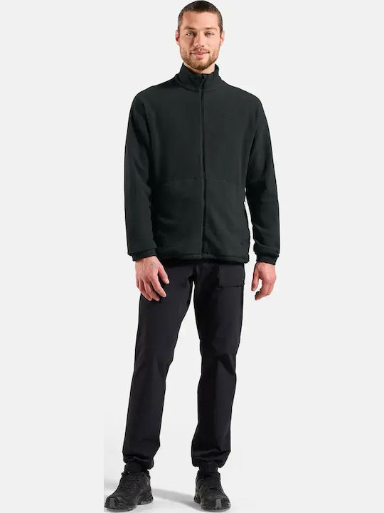 Essentials Herren Fleecejacke Schwarz