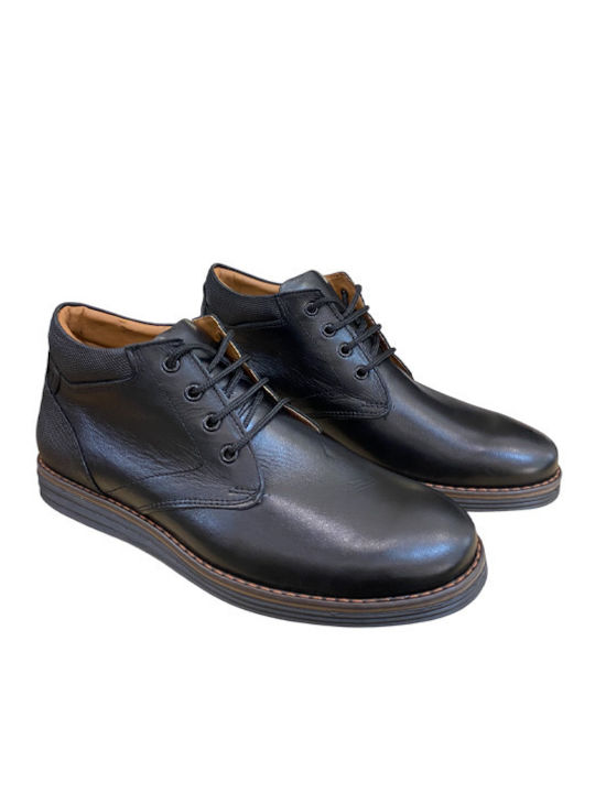 Leather Black Men's Boots