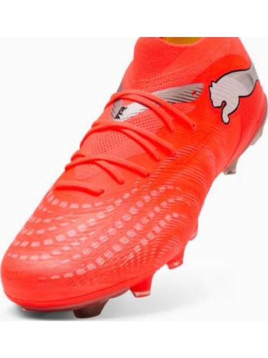 PUMA Future Football Shoes with Cleats FG/AG Orange PUMA Future Football Shoes with Cleats FG/AG Orange