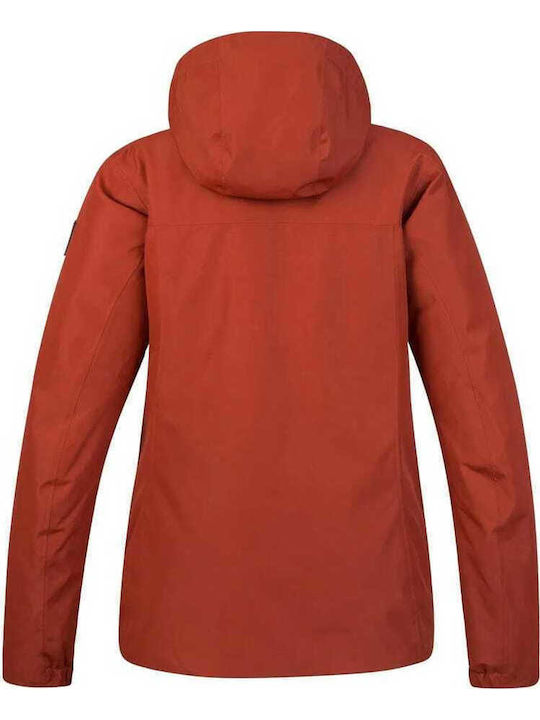 Women's Lifestyle Jacket for Winter with Hood Red