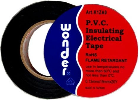 Eurolamp Μονωτική Ταινία 19mm x 20m 10τμχ Μαύρη