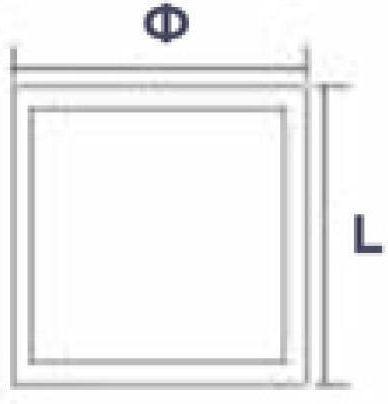 Wellmax În aer liber Panou LED Putere 40W cu Alb Natural Lumini 60x60cm.