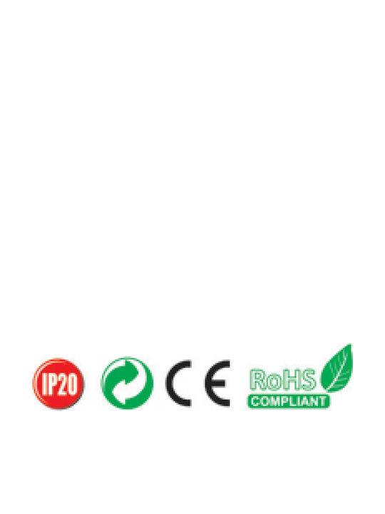 Downlight Rund Vertieft LED Panel 24W mit Natürliches Weiß Licht 4500K
