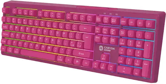 Canyon GKW-2 Gaming Πληκτρολόγιο με RGB φωτισμό (Αγγλικό US)