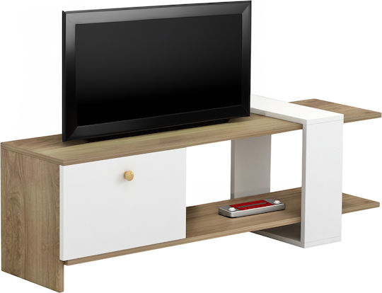 TV Stand Henriette White L120xW25xH37cm