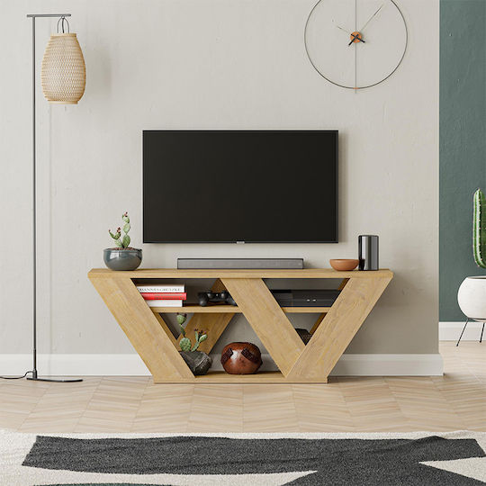 Stand TV Pipralla Natural Lungime 110xAdâncime 40xÎnălțime 30cm