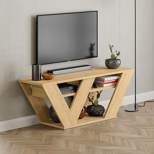 Stand TV Pipralla Natural Lungime 110xAdâncime 40xÎnălțime 30cm